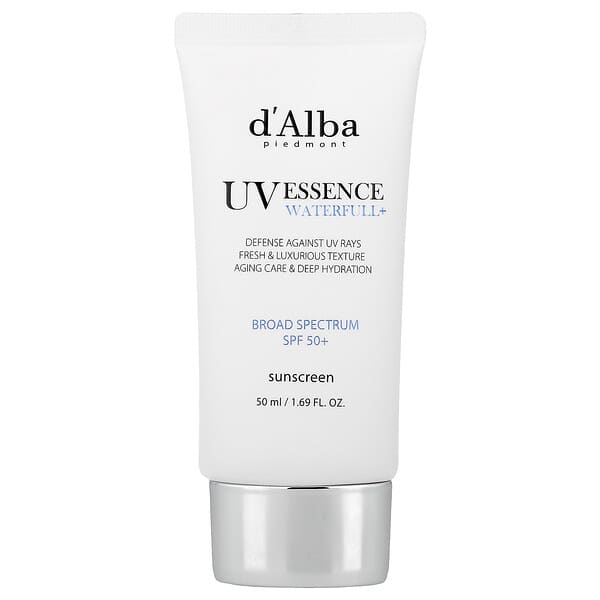d'Alba, Protector solar UV Essence Waterfull+, FPS +50, 50 ml (1,69 oz. líq.)