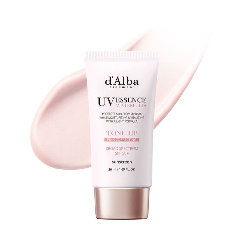 UVエッセンス ウォータフル＋日焼け止め、Tone-Up Pink Correcting
