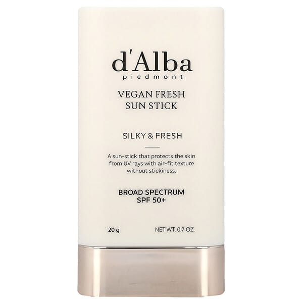 d'Alba, 비건 프레시 선스틱, SPF 50+, 20g(0.7oz)