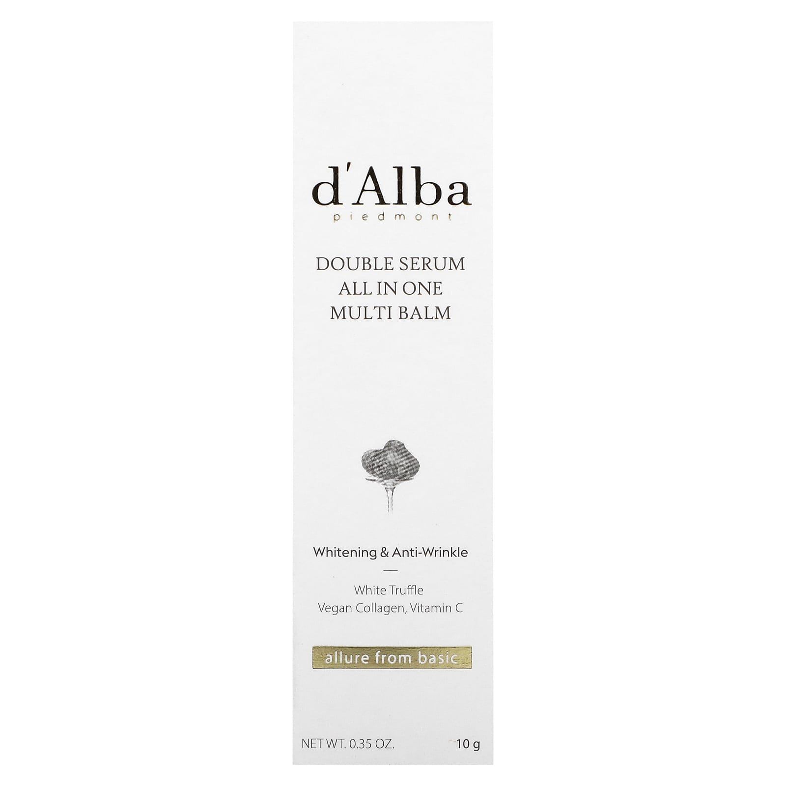d'Alba, Double Serum All in One Multi Balm, 0.35 oz (10 g)