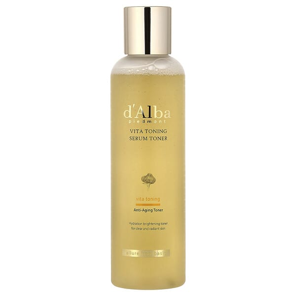 d'Alba, Vita Toning Serum Toner , 6,08 fl oz (180 ml)