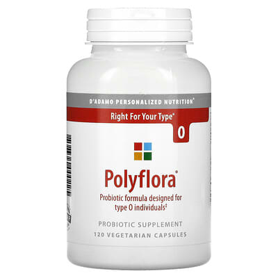 D'adamo, Polyflora, 120 Vegetarian Capsules (Discontinued Item)