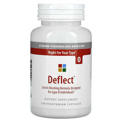 D'Adamo Personalized Nutrition, Deflect, Lectin Blocking Formula for Type O, 120 Vegetarian Capsules