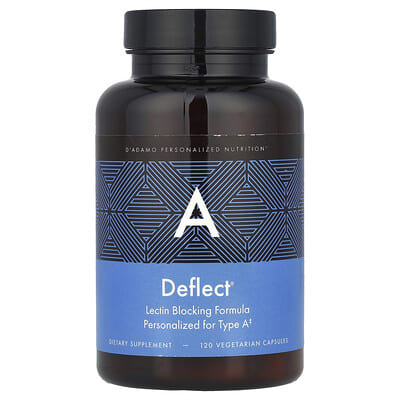D'adamo, Deflect® A, Lectin Blocking Formula, 120 Vegetarian Capsules