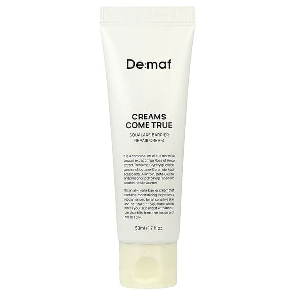 De:maf, Creams Come True, Squalane Barrier Repair Cream, 1.7 fl oz (50 ml)
