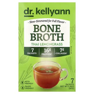 Dr. Kellyann, Bone Broth, Thai Lemongrass, 7 Packets, 0.74 oz (21 g) Each