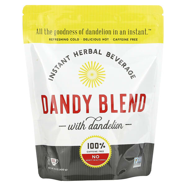 Dandy Blend, Bebida instantánea de hierbas con diente de león, sin cafeína, el 14,1 oz (400 g)