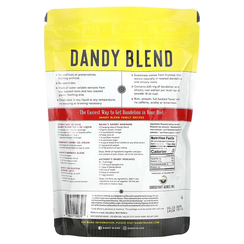Dandy Blend - February is American Heart Month and Dandy Blend has