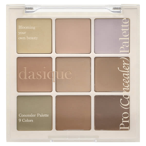 Dasique, 프로 컨실러 팔레트, 02 미디엄 커버, 9g
