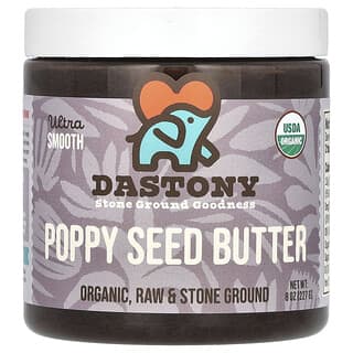 Dastony, Organic Poppy Seed Butter, Bio-Mohnbutter, ultra sanft, 227 g (8 oz.)