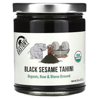 Dastony, Tahini de sésamo negro orgánico, crudo y molido a hueso`` 227 g (8 oz)