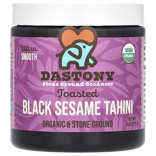 Dastony, Organic Toasted Black Sesame Tahini, Ultra Smooth, 8 oz (227 g)