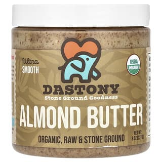 Dastony, Organic Almond Butter, Ultra Smooth, 8 oz (227 g)