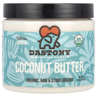 Dastony, Beurre de noix de coco biologique, Ultralissant, 454 g