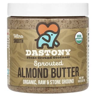 Dastony, Organic Sprouted Almond Butter, Ultra Smooth, 8 oz (227 g)