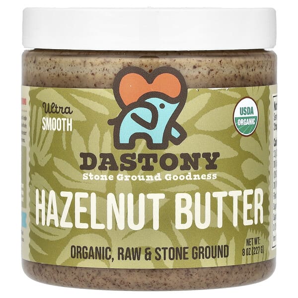 Dastony, Organic Hazelnut Butter, Ultra Smooth, 8 oz (227 g)