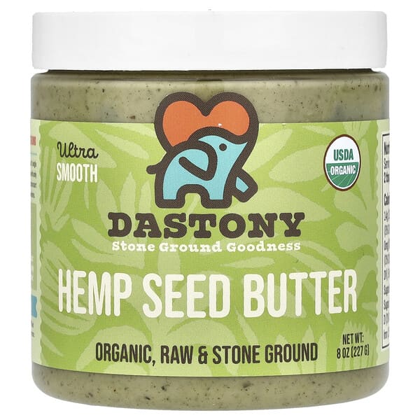 Dastony, Organic Hemp Seed Butter, Ultra Smooth, 227 g (8 oz)