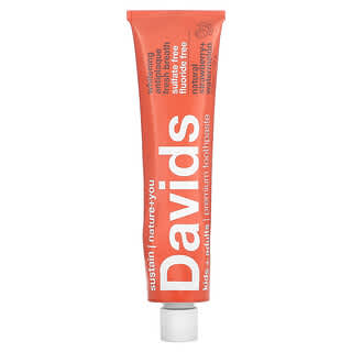 Davids Natural Toothpaste, Dentifrice premium, Enfants + Adultes, Fraise + Pastèque naturelles, 149 g