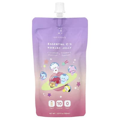 Everydaze, Essential C's Konjac Jelly, Yoghurt, 5.07 fl oz (150 ml)