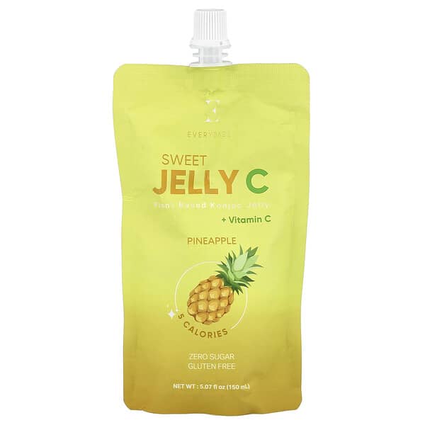 Everydaze, Sweet Jelly C, Plant Based Konjac Jelly, Pineapple, 5.07 fl oz (150 ml) — product photo 1