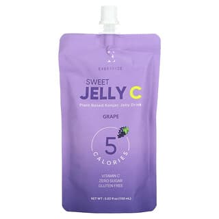 Everydaze, Sweet Jelly C, Plant Based Konjac Jelly Drink, Grape, 5.02 fl oz (150 ml)