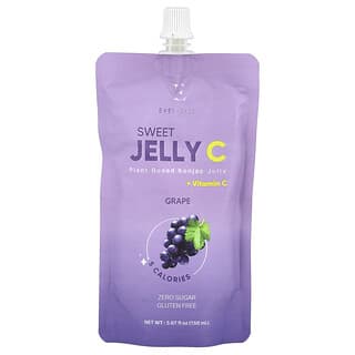 Everydaze, Sweet Jelly C, növényi alapú konjac zselés ital, szőlő, 5,02 fl uncia (150 ml)