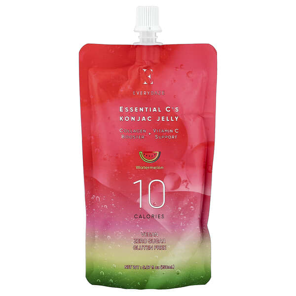 Essential C's Konjac Jelly, Watermelon, 5.07 fl oz (150 ml)