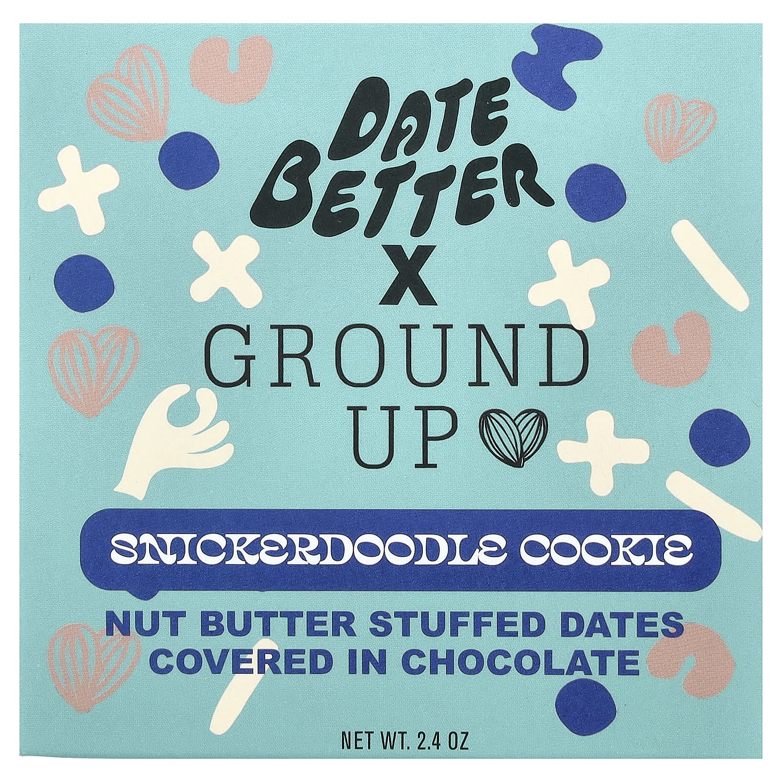 Date Better Snacks, Молотое печенье Snickerdoodle, с финиками, 60 г (2,4 унции)