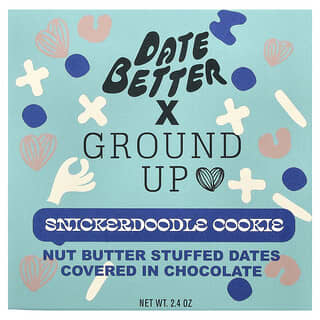 Date Better Snacks, Molido, Dátiles, Galleta Snickerdoodle, 2,4 oz