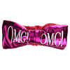 دبل دير, OMG! Reversible Mega Hair Band, Hot Pink Plush & Hot Pink Platinum, 1 Piece