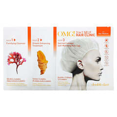 Double Dare, OMG!: ¡cielos! 3-in-1 Self Hair Clinic, Para restaurar el cabello, Kit de 3 pasos
