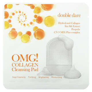 Double Dare, OMG!: ¡cielos! Almohadilla de limpieza con colágeno, 1 almohadilla, 10 g (0,35 oz)
