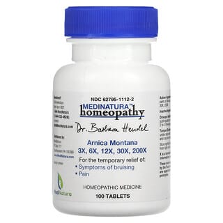 Dr. Barbara Hendel, Arnica Montana 3X, 6X, 12X, 30X, 200X, 100 Tablets