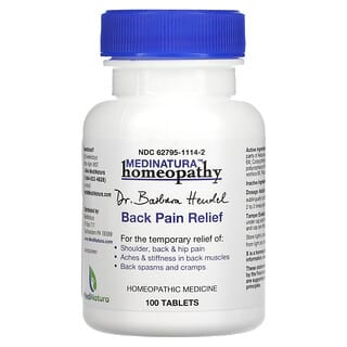 Dr. Barbara Hendel, Back Pain Relief, 100 Tablets