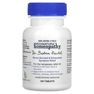Dr. Barbara Hendel, Stress Burnout & Exhaustion Symptom Relief, 100 Tablets