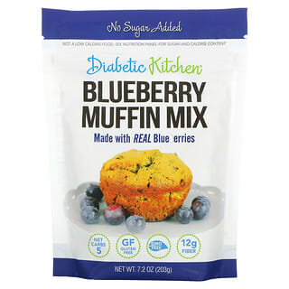 Diabetic Kitchen, Mezcla para muffins de arándanos azules, 203 g (7,2 oz)