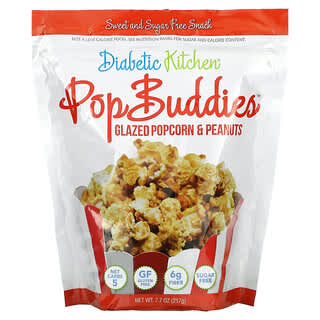 Diabetic Kitchen, Pop Buddies, Glazed Popcorn & Peanuts, 7.7 oz (217 g)
