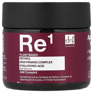 Dr. Botanicals, Retinol Kompleks, Kompleks Pengencang Kulit & Asam Hialuronat, Pelembap Malam Hari, 60 ml (2 ons cairan)