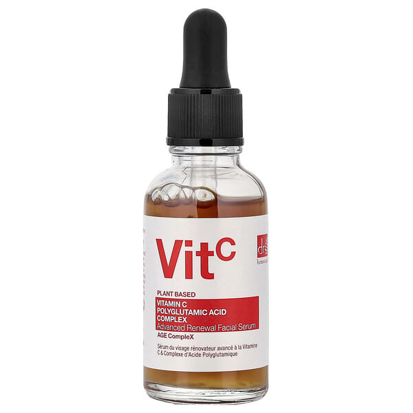 Dr. Botanicals, Vitamin C 폴리글루탐산 Complex, 어드밴스드 리뉴얼 페이셜 세럼, 30ml(1.01fl oz)
