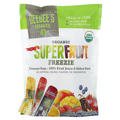 Deebee's Organic, Superfruit Freezie, Arômes variés, 10 barres, 40 ml chacune