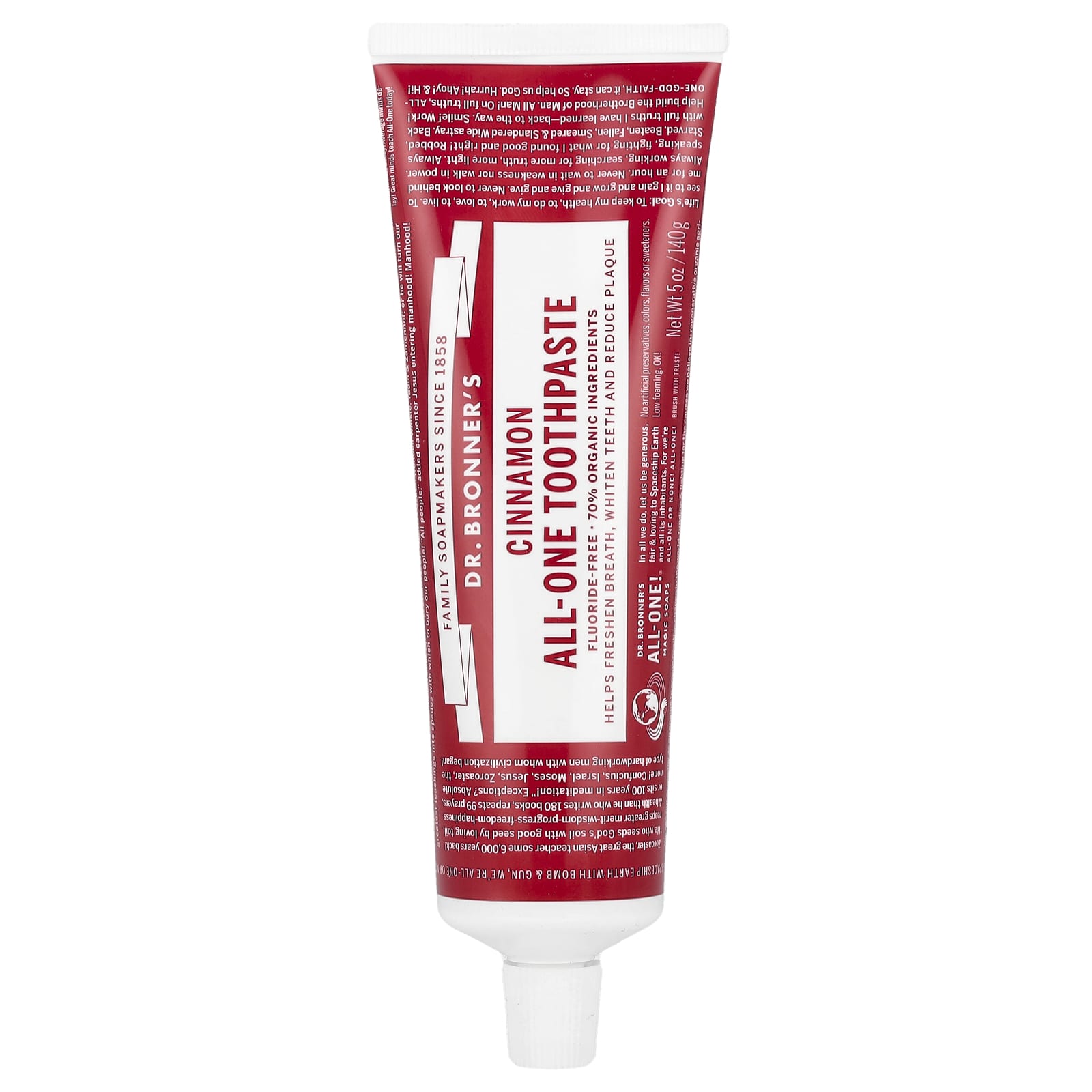 Dr. Bronner's, AllOne Toothpaste, Cinnamon, 5 oz (140 g)