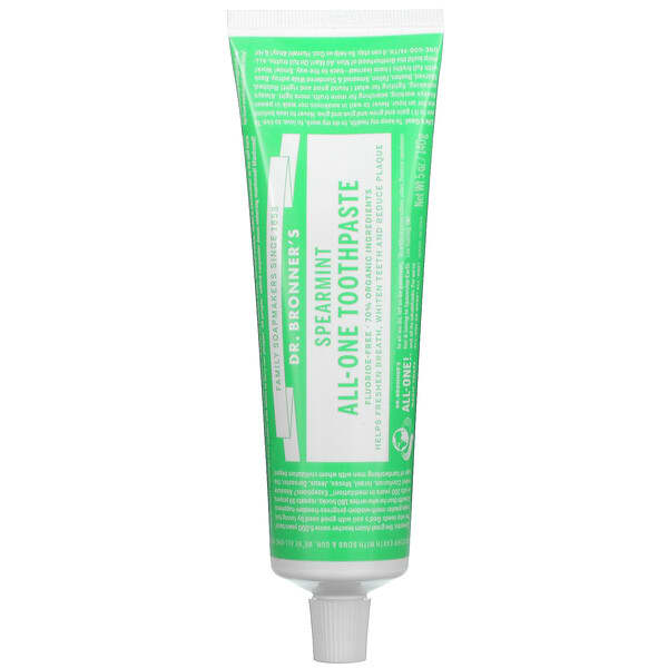 Dr. Bronner's, AllOne Toothpaste, Spearmint, 5 oz (140 g)