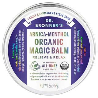 دكتور برونرز‏, بلسم سحري عضوي ، زهرة العطاس-المنثول ، 2 أونصة (57 جم)