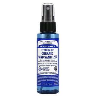دكتور برونرز‏, Organic Hand Sanitizer, Peppermint, 2 fl oz (59 ml)