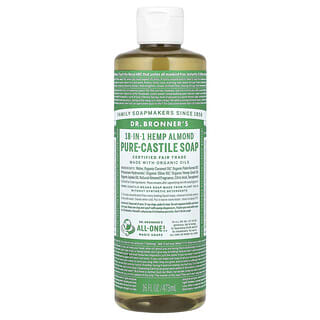 Dr. Bronner's, Pure Castile Soap, 18-In-1 Hemp Almond, 16 fl oz (473 ml)