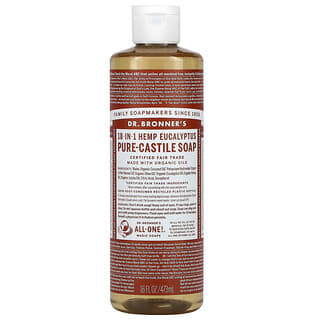 Dr. Bronner's, 18-in-1 Hemp Pure-Castile Soap, Eucalyptus, 16 fl oz (473 ml)