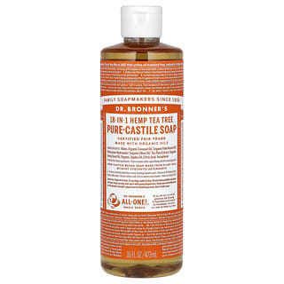 Dr. Bronner's, 18-in-1 Hemp Pure-Castile Soap, Tea Tree, 16 fl oz (473 ml)