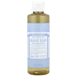 Dr. Bronner's, Čisté kastilské kouzelné mýdlo 18 v 1, dětské, neparfémované, 237 ml (8 fl oz)