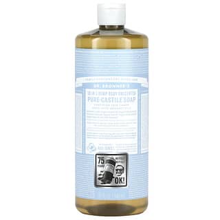 Dr. Bronner's, 18-in-1 Hemp Pure-Castile Soap, Baby  Unscented , 32 fl oz (946 ml)