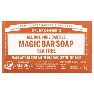 Dr. Bronner's, Săpun pur Castile, cânepă, arbore de ceai, 5 oz (140 g)